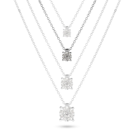 NECKLACE WHITE GOLD 750 & PRECIOUS STONES - 97176