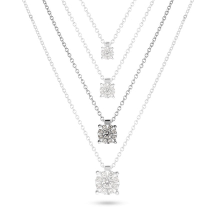 NECKLACE WHITE GOLD 750 & PRECIOUS STONES - 97177