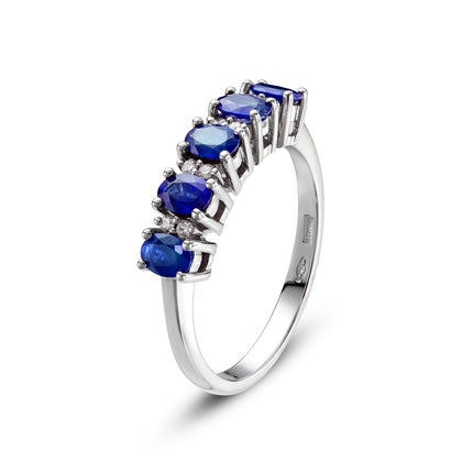 RING WHITE GOLD 750 & PRECIOUS STONES - 97178