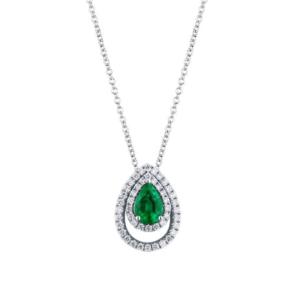 NECKLACE WHITE GOLD 750 & PRECIOUS STONES  - 97193