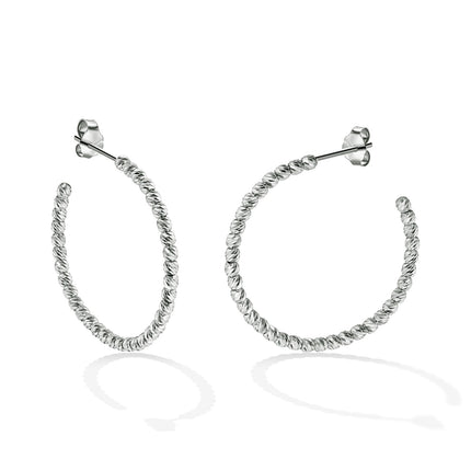 EARRINGS WHITE GOLD 585 - 97284