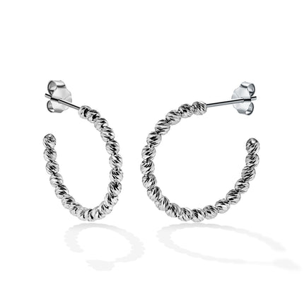EARRINGS WHITE GOLD 585 - 97289