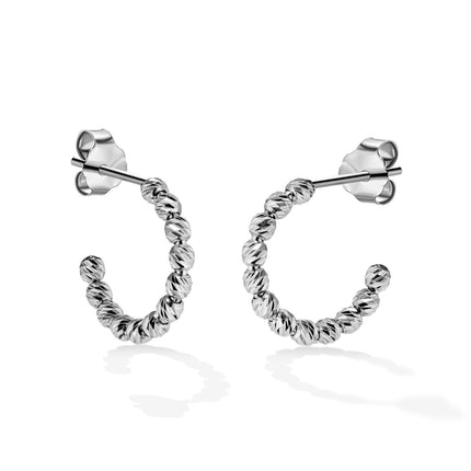 EARRINGS WHITE GOLD 585 - 97293