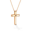 CROSS PINK GOLD 750 & PRECIOUS STONES WITH CHAIN