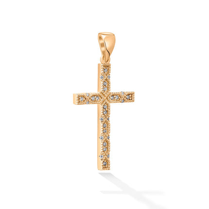CROSS PINK GOLD 750 & PRECIOUS STONES - 97364