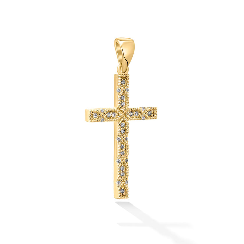 CROSS  GOLD 750 & PRECIOUS STONES - 97365