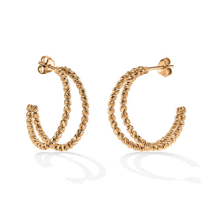 EARRINGS PINK GOLD 585 - 97470