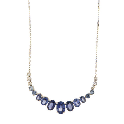 NECKLACE WHITE GOLD 750 & PRECIOUS STONES - 97482