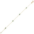 BRACELET GOLD 14K SEMIPRECIOUS STONES