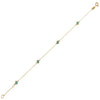 BRACELET GOLD 14K SEMIPRECIOUS STONES