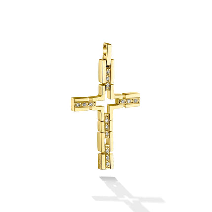 CROSS  GOLD 750 & PRECIOUS STONES - 97601
