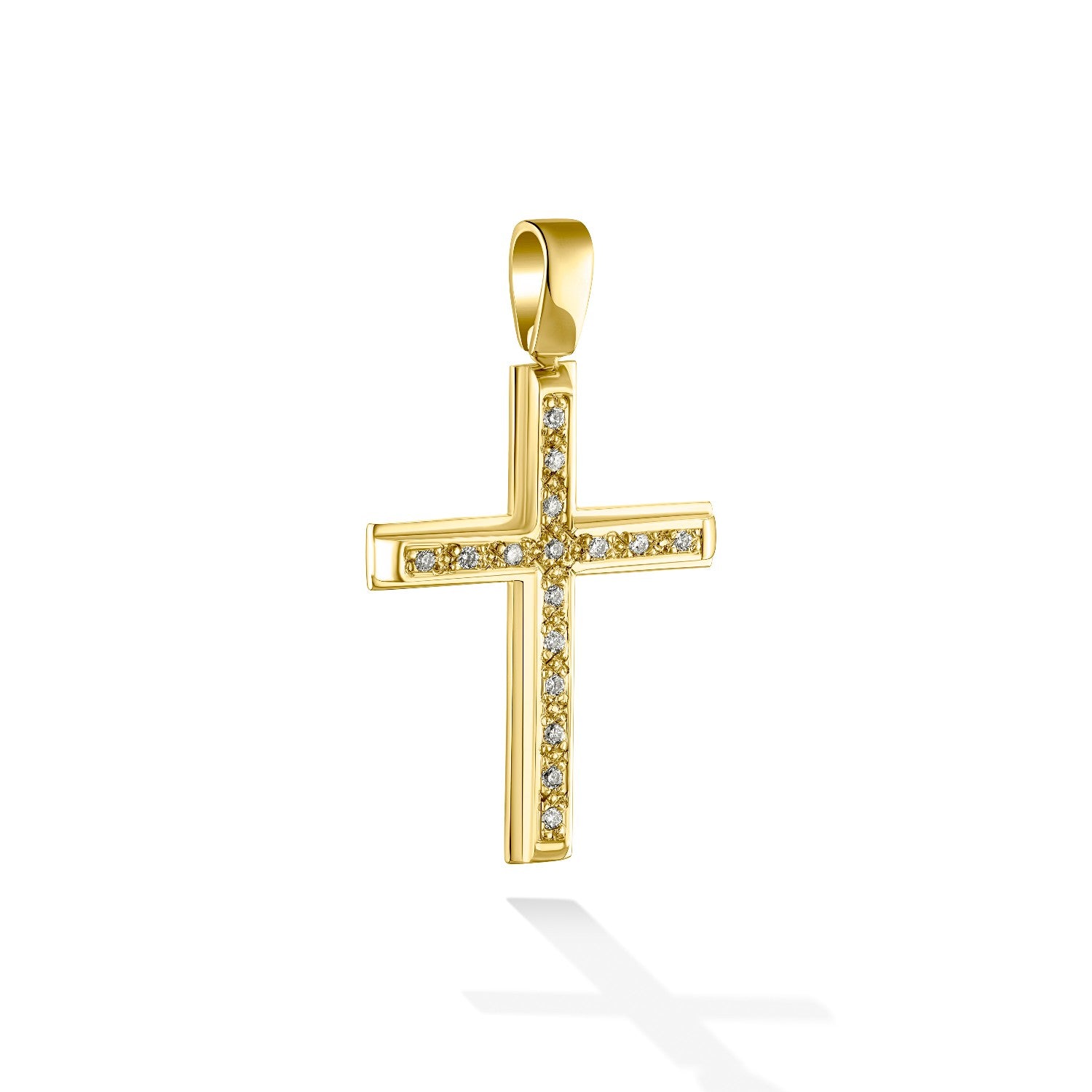 CROSS  GOLD 750 & PRECIOUS STONES