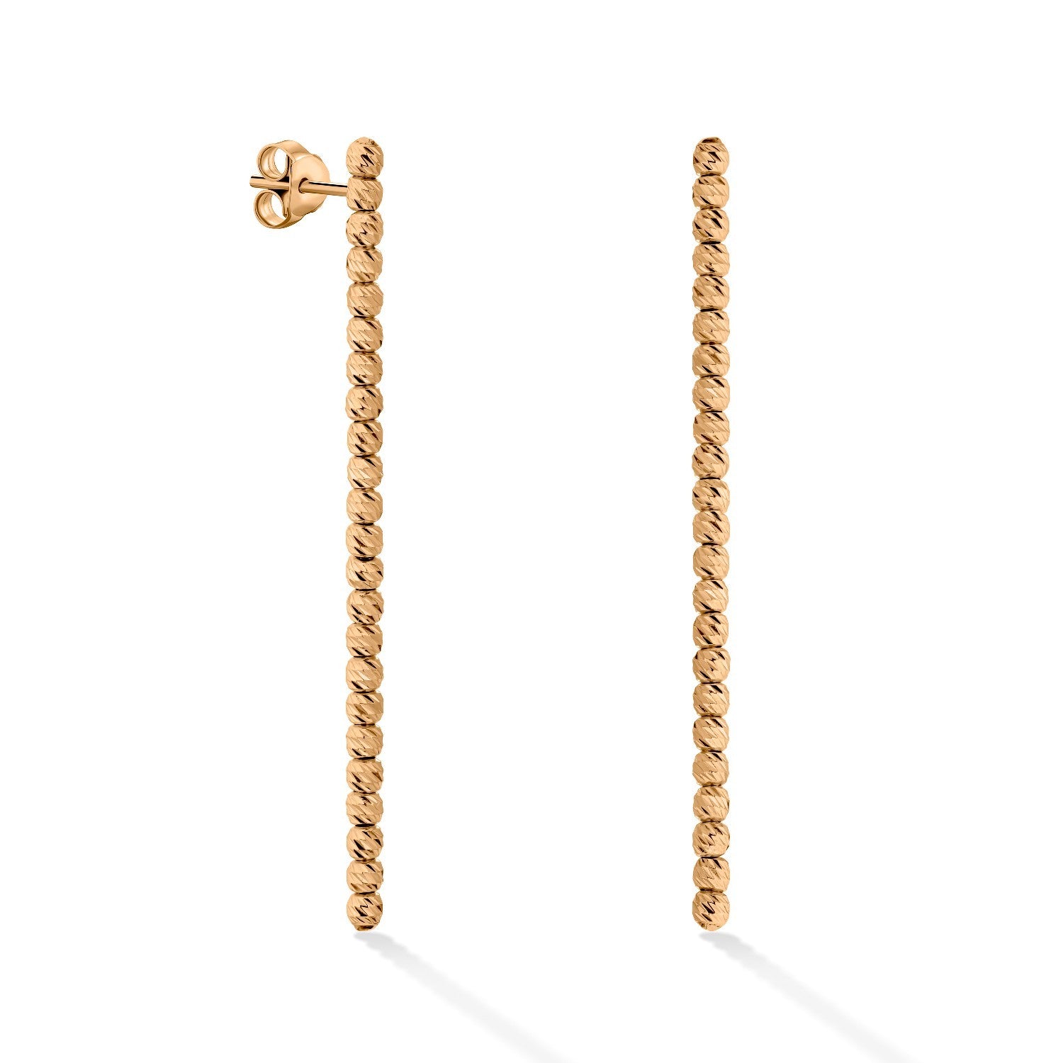 EARRINGS PINK GOLD 585   - 97605