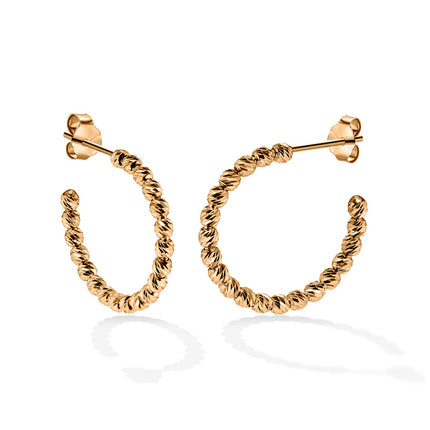 EARRINGS PINK GOLD 585 - 97606