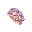 RING PINK GOLD 750 & PRECIOUS STONES