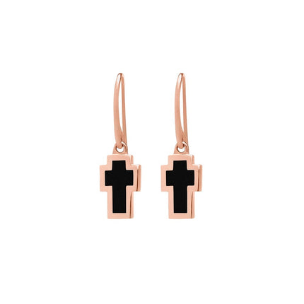 EARRINGS PINK GOLD 375 - 97907