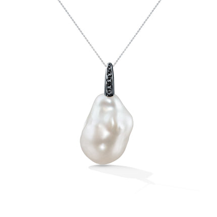 PENDANT BLACK GOLD 750 & PEARLS - 98113