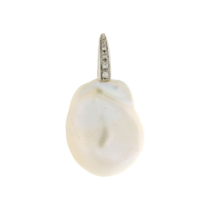 PENDANT WHITE GOLD 750 & PEARLS  - 98114