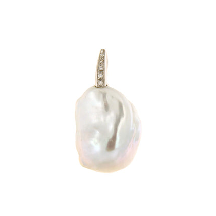 PENDANT WHITE GOLD 750 & PEARLS  - 98116