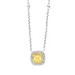 NECKLACE YELLOW & WHITE GOLD 750 & PRECIOUS STONES  - 98167