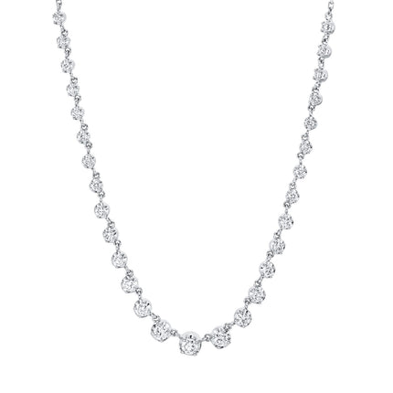 NECKLACE WHITE GOLD 750 & PRECIOUS STONES - 98172