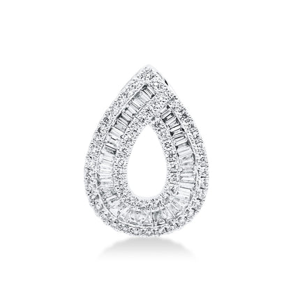 PENDANT WHITE GOLD 750 & PRECIOUS STONES - 98175