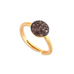 RING BLACK & YELLOW SILVER 925 & C.Z.  - 98267