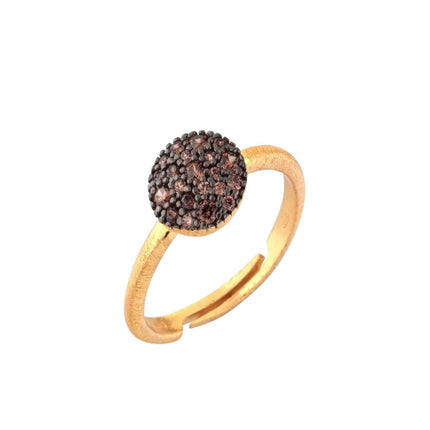RING BLACK & YELLOW SILVER 925 & C.Z. - 98267