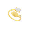 RING YELLOW SILVER 925 & C.Z.  - 98269