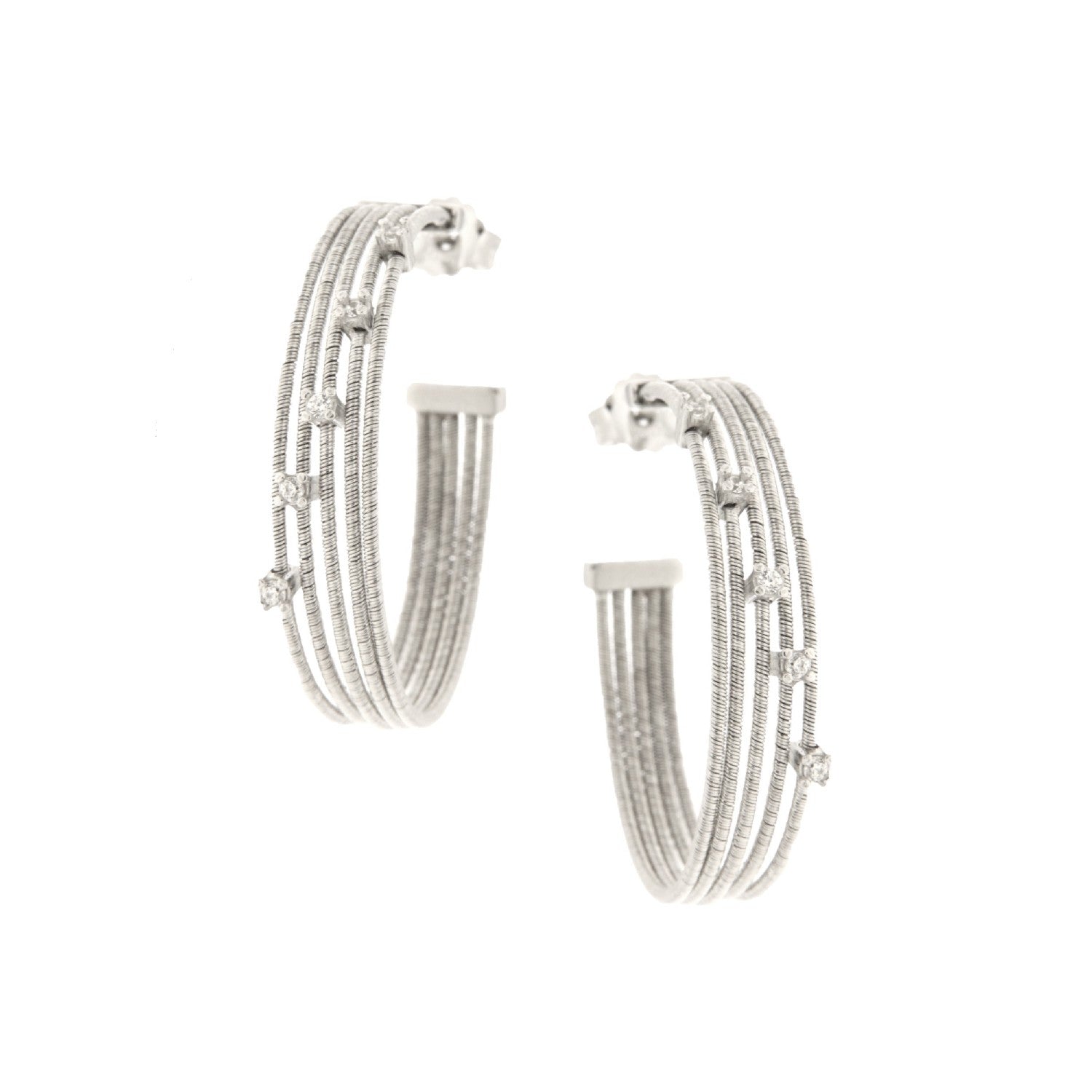 EARRINGS  SILVER 925 & C.Z.  - 98285