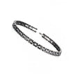 BRACELET WHITE & BLACK NO PRECIOUS METAL