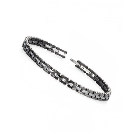 BRACELET WHITE & BLACK STAINLESS STEEL - 98295