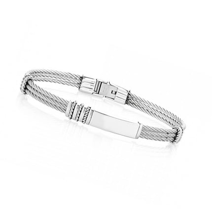 BANGLE WHITE STAINLESS STEEL - 98307