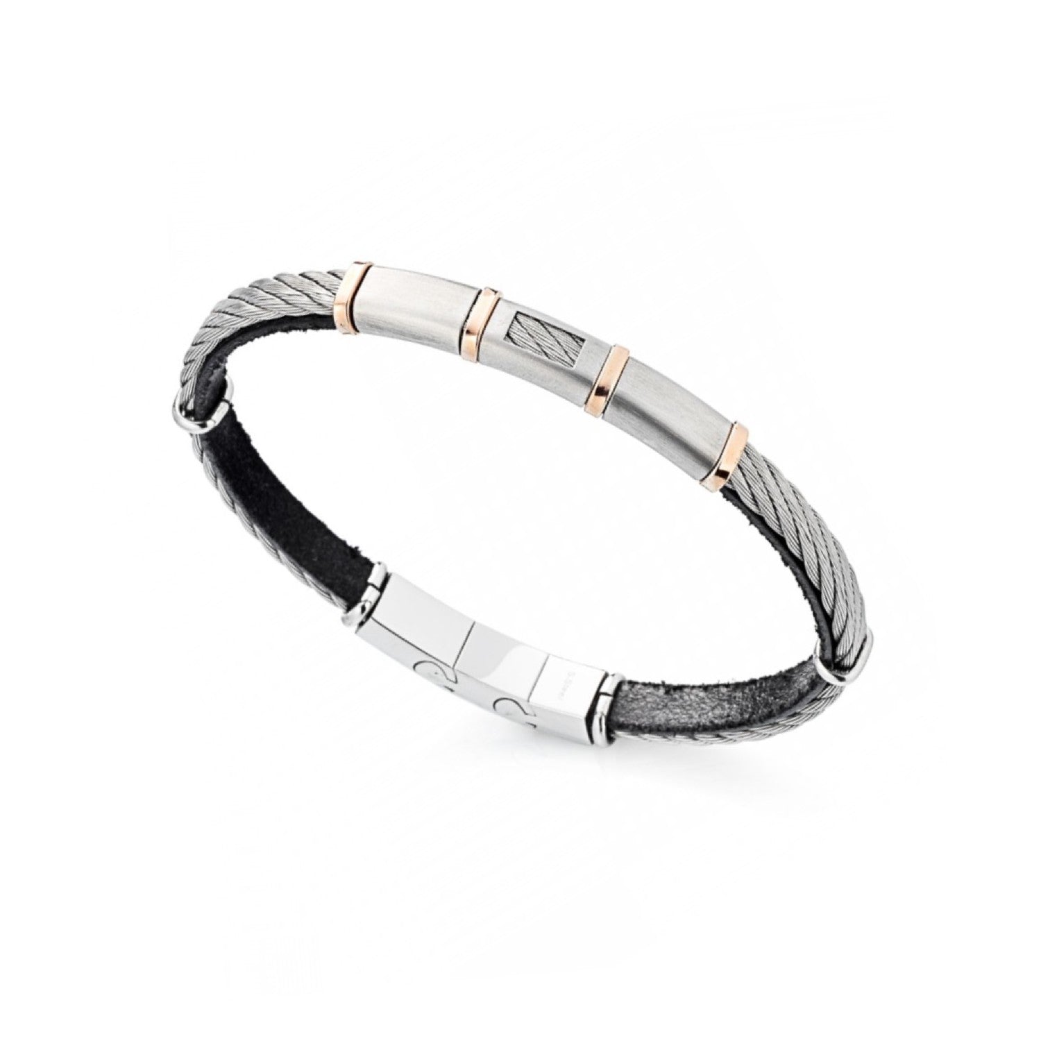 BANGLE WHITE & PINK STAINLESS STEEL - 98309