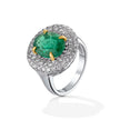 RING YELLOW & WHITE GOLD 750 & PRECIOUS STONES  - 98344