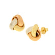 EARRINGS WHITE & PINK & YELLOW GOLD 585 - 98393