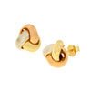 EARRINGS WHITE & PINK & YELLOW GOLD 585 - 98393