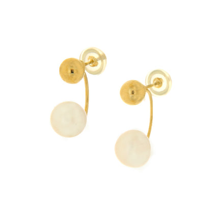 EARRINGS  GOLD 585 & PEARLS - 98421