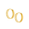 EARRINGS  GOLD 585 & C.Z.  - 98425