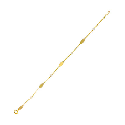 BRACELET  GOLD 585 & PEARLS - 98444