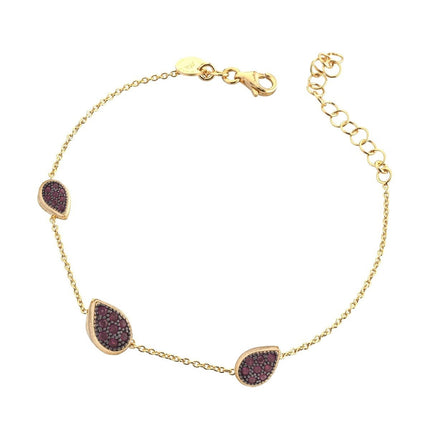 BRACELET BLACK & YELLOW SILVER 925 & C.Z. - 98538