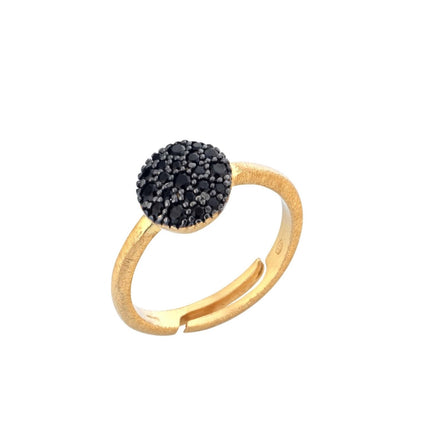 RING BLACK & YELLOW SILVER 925 & C.Z. - 98550