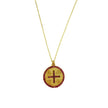 NECKLACE YELLOW SILVER 925 & SYNTHETIC STONES - 98560