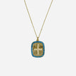 NECKLACE YELLOW SILVER 925 & SYNTHETIC STONES - 98562