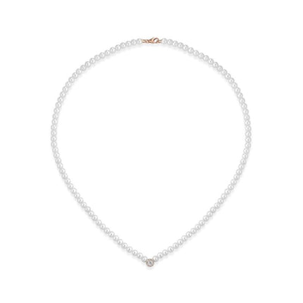NECKLACE PINK GOLD 750 & PRECIOUS STONES - 98659