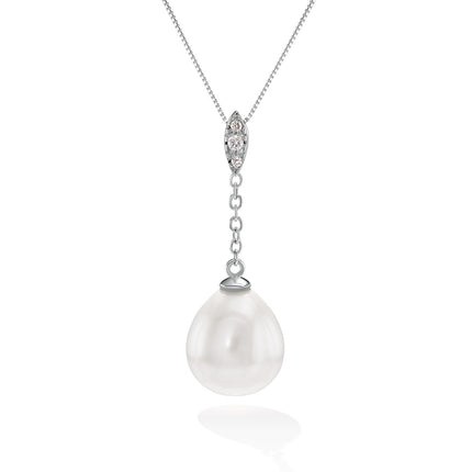 NECKLACE WHITE GOLD 750 & PRECIOUS STONES - 98677
