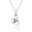 NECKLACE WHITE GOLD 750 & PRECIOUS STONES  - 98679