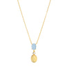 NECKLACE YELLOW SILVER 925 & SEMIPRECIOUS STONES  - 98709