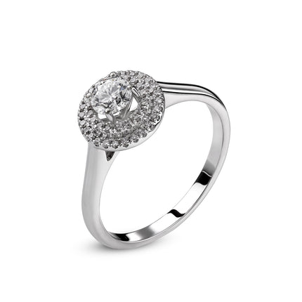 RING WHITE GOLD 750 & PRECIOUS STONES - 98722