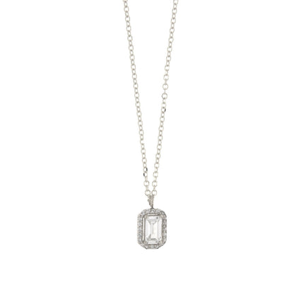 NECKLACE WHITE GOLD 585 & C.Z. - 98870